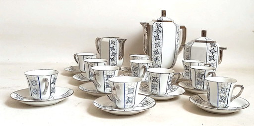 Art Deco 14-delig Koffieservies
