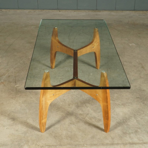 Table basse style années 60 – Bois et verre – Tables basses, Glass, Wood (photo 11 of 16)