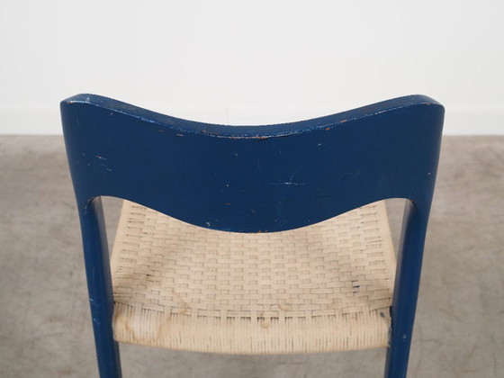 Image 1 of Sedia in teak blu, design danese, anni '60, designer: Niels Otto Møller