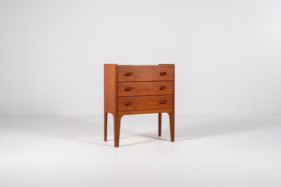 Image 1 of Danish Teak Chest of Drawers by Poul M. Volther – Mid Century Modern