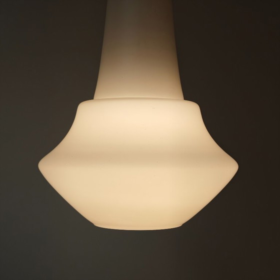 Image 1 of Lampada a sospensione vintage in vetro di latte