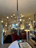 FLOS 2097/30 lampadario 30 luci cromo opaco