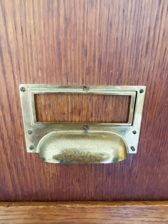 Image 1 of Classeur en chêne vintage | commode | cabinet de notaire