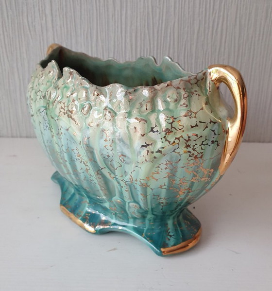Image 1 of Jardinera Art Deco Faïenceries de Thulin – modelo 2071 – modelo de catálogo – ca. 1935