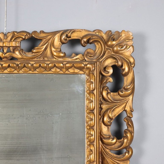 Image 1 of Mirror in wood and golden tablets