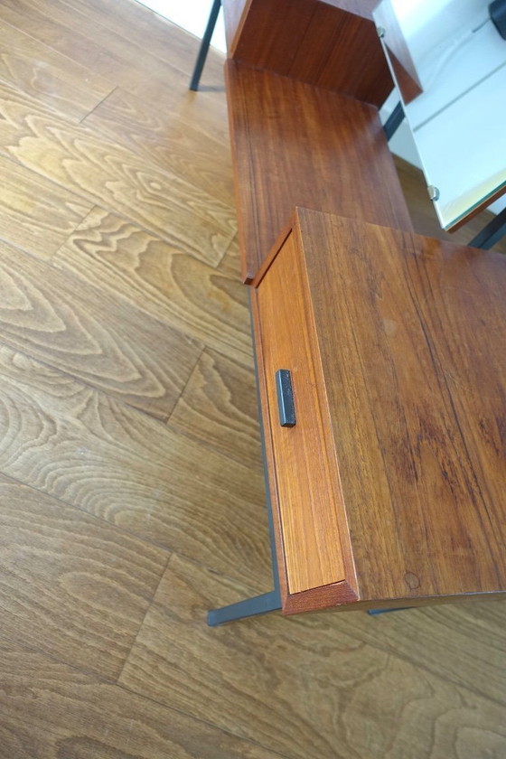 Image 1 of Espejo moderno de mediados de siglo Kuperus Almelo en estilo Pastoe Braakman.