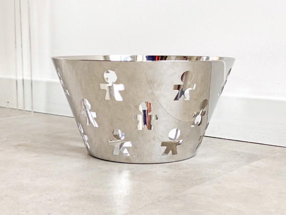 1x Alessi Girotondo Schale / Obstschale von King Kong – Schalen, Metal, rvs (photo 5 of 5)