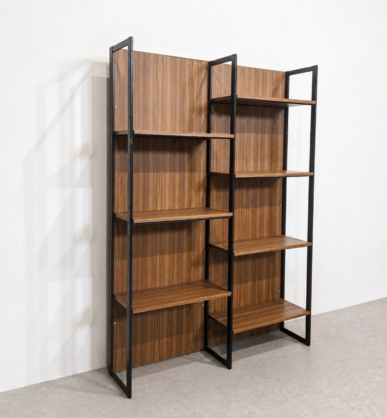 Mueble modular de pared Meurop, Bélgica, décadas de 1960-1970. – Estanterías de pared, Metal (photo 6 of 9)