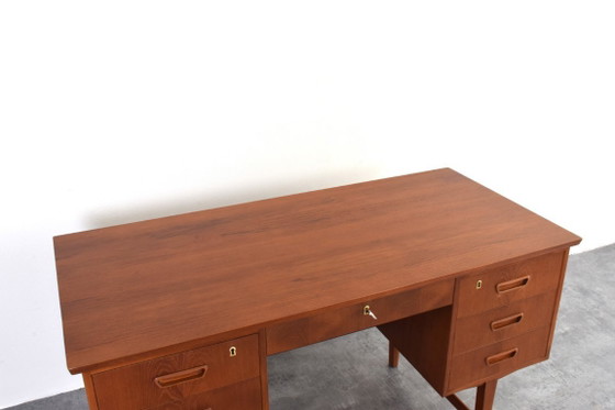 Image 1 of Bureau de direction danois moderne en teck, style Mid-Century Modern, années 1960