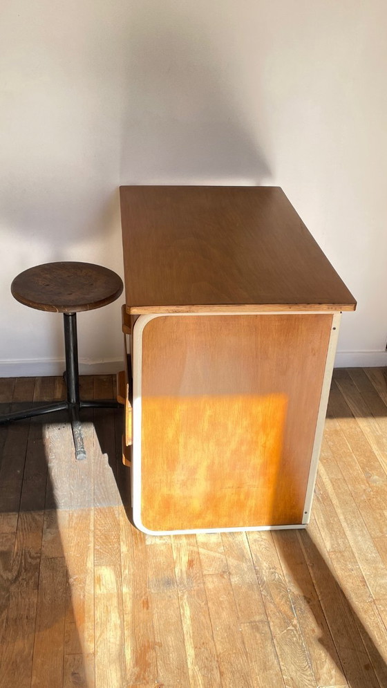 Image 1 of Children's Desk in the style of Jacques Hitier Vintage