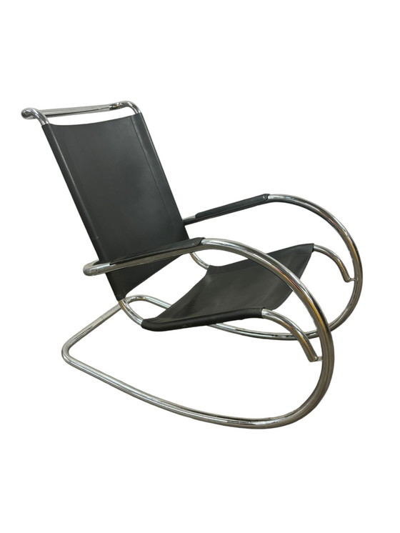 Image 1 of Mies Van Der Rohe Rocking Chair Schommelstoel Design Vintage