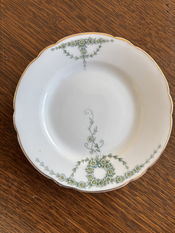 Antieke Fraureuth Porseleinen Gebakset / Dessertset (12-delig) – Ca. 1900 – Servies, Porcelain (photo 6 of 7)