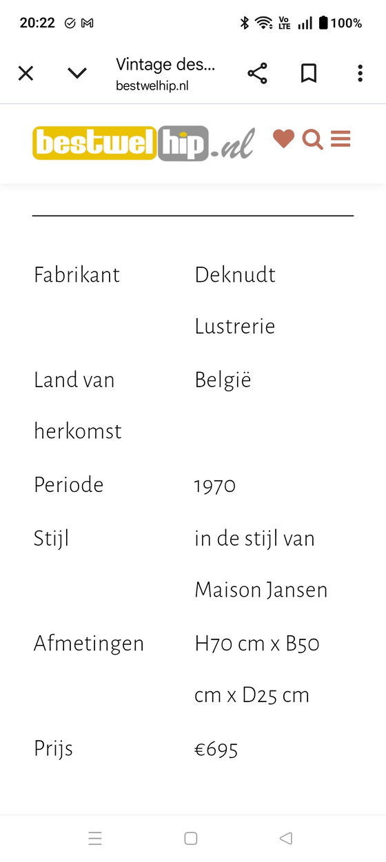 Image 1 of Lampada da tavolo vintage di Tutankhamon