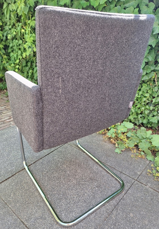 6 sillas de comedor de diseño Artifort – Metal, Textile (photo 8 of 9)