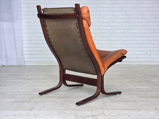 Image 1 of Années 1970, design norvégien d'Ingmar Relling, fauteuil lounge, modèle « Siesta ».
