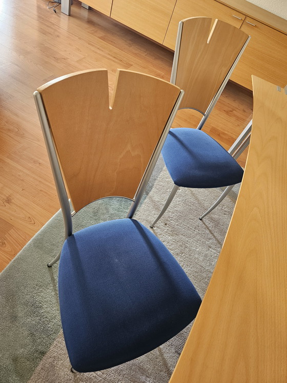 Image 1 of Tavolo da pranzo moderno con sedie