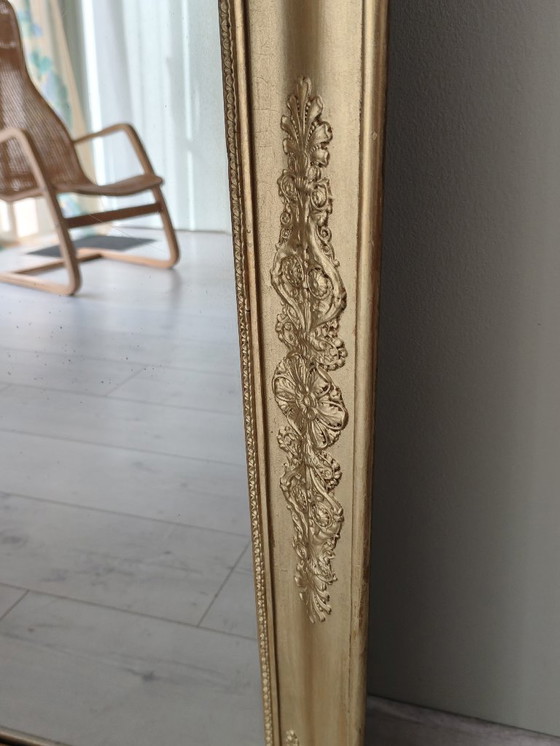 Image 1 of 19th-century mirror in wood and gilt stucco, 115 x 61.5 cm