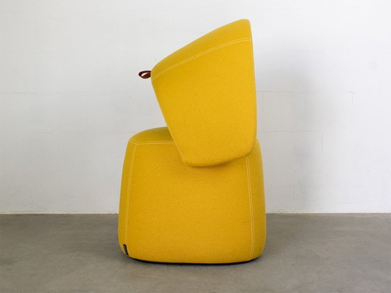 Haworth Openest Armchair and Pouf, designed by Patricia Urquiola, Textile, Yellow, Modern (photo 5 of 12)