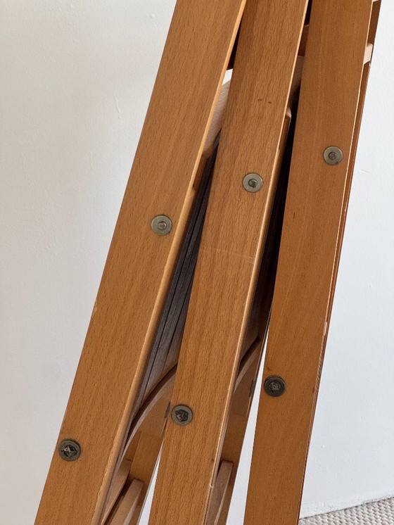 Image 1 of set / 4 vintage IKEA houten klapstoelen