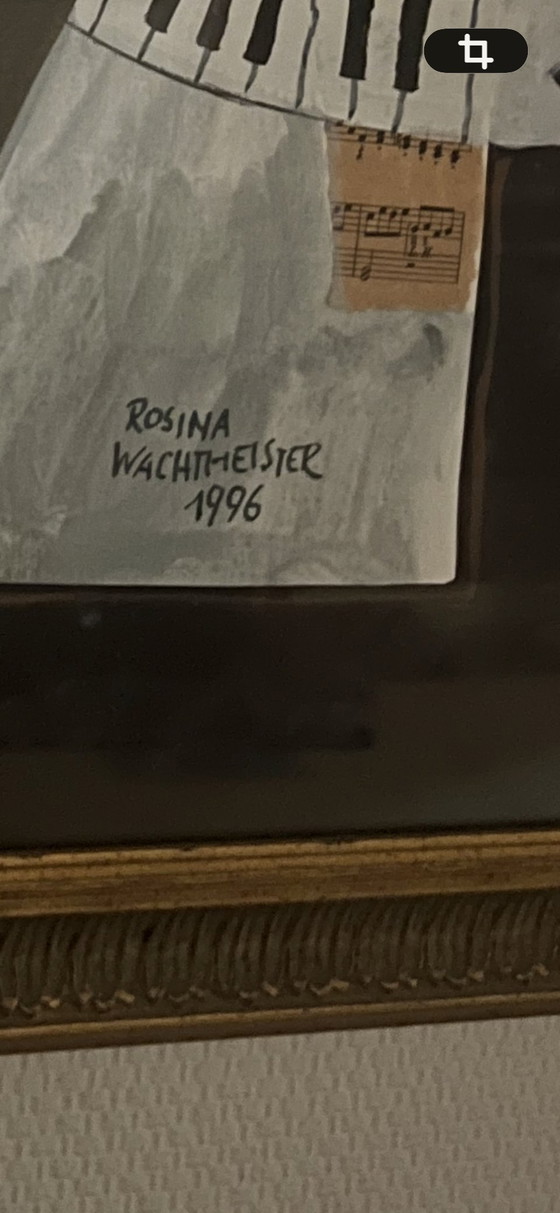 Image 1 of Rosina Wachtmeister 1996 painting music - violin