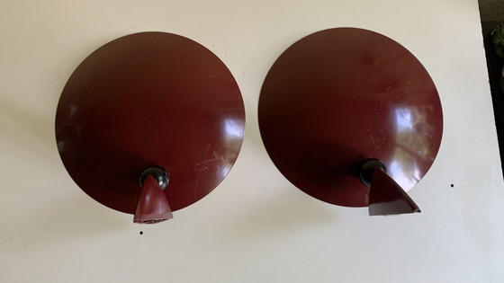Image 1 of Two Vintage Herda Memphis Style wall lamps with bayonet fitting