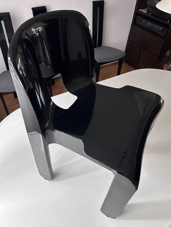 Image 1 of Rara sedia Kartell 4860/861 – Design Joe Colombo – Vintage Black