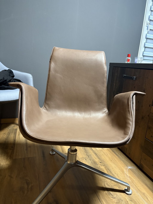 Walter Knoll Stuhl-Set (3 Stk.) – Hochwertiges Echtleder – Designklassiker