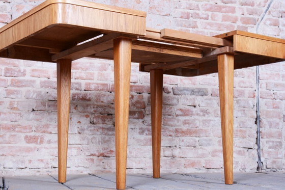 Extendable Art Deco Dining Table, by Jindřich Halabala, UP Závody, Czech, 1940s – Wood (photo 21 of 21)