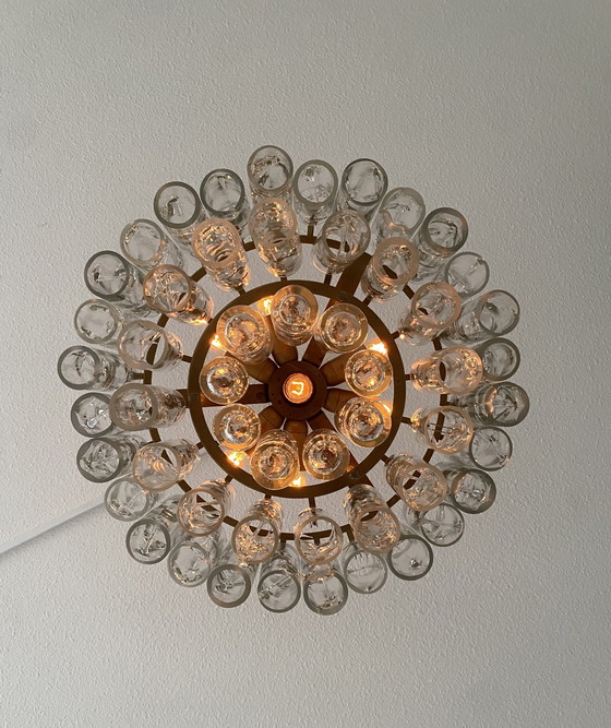 Image 1 of Suspension vintage Doria Leuchten des années 70