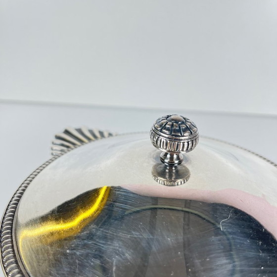 Image 1 of Silver-plated sugar bowl, Art Deco style – 20th century