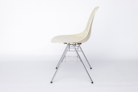 Image 1 of Charles Eames Fiberglass Chair – Model DSS, Mid-Century Modern Design uit de jaren 50, Vintage Origineel met Metalen Onderstel