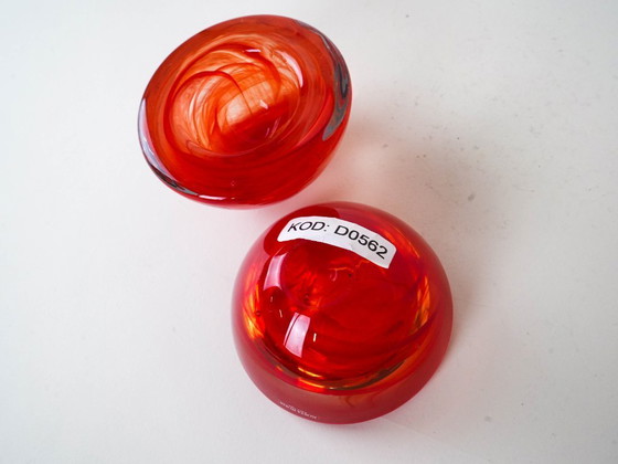 Image 1 of Juego de portavelas de cristal, diseño sueco, década de 1970, fabricado por Kosta Boda.