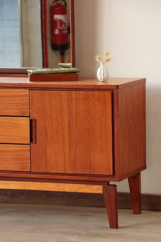 Image 1 of Restored Vintage Teak Dressing Table from the 1960s
