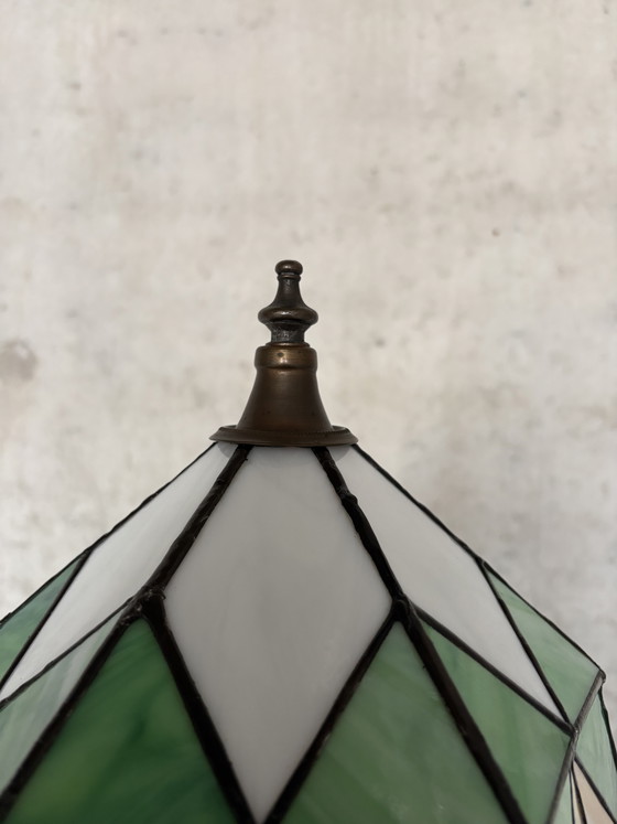 Image 1 of Vintage stained glass floor lamp