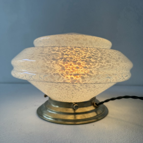 Image 1 of Antique Vintage Clichy Glass Table Lamp