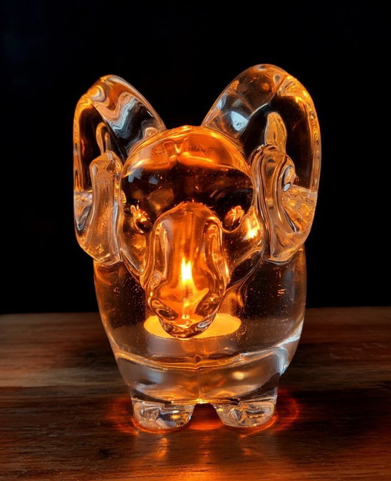 Image 1 of Bélier Cristal – Vannes Le Chatel France Années 1970 (18 x 12 x 9 cm)