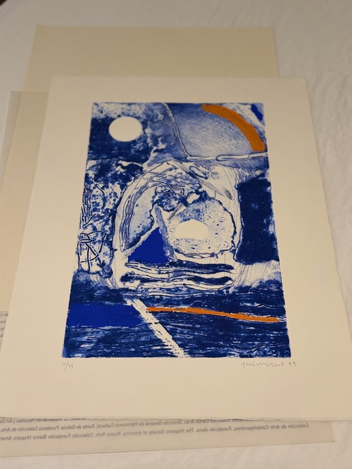 Josep Guinovart (Anno 1999) Firmato e numerato (22/99)