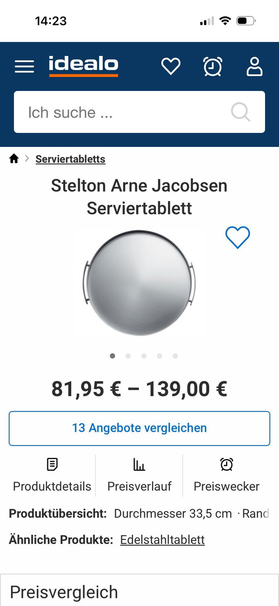 Image 1 of Stelzen-Kaffeeset mit Tablett
