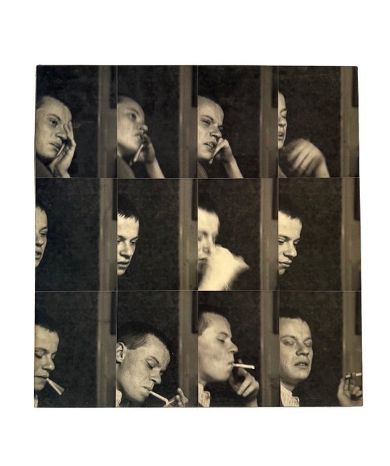 Image 1 of Gerry Hunt (1927 - 2023), 'William' set of  2 photographical works mounted on wood panels, UK 1979