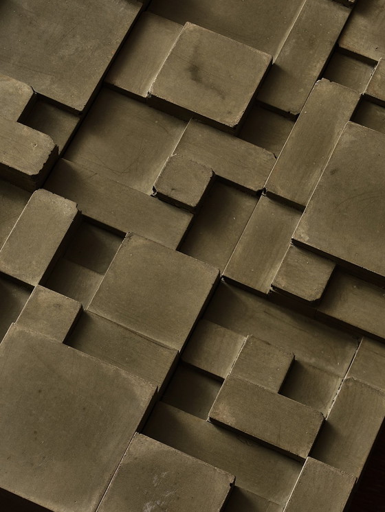 Image 1 of Oggetti brutalisti da parete in cemento 3