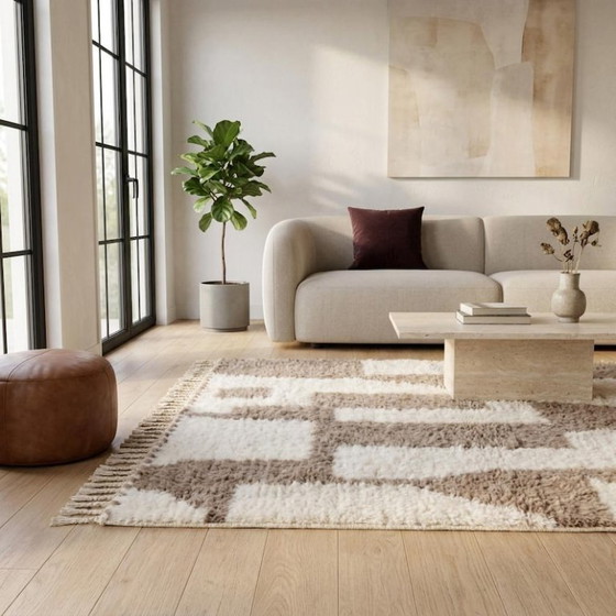 Grauer Berberwollteppich 250 cm x 150 cm – Teppiche & Läufer, Wool (photo 6 of 7)