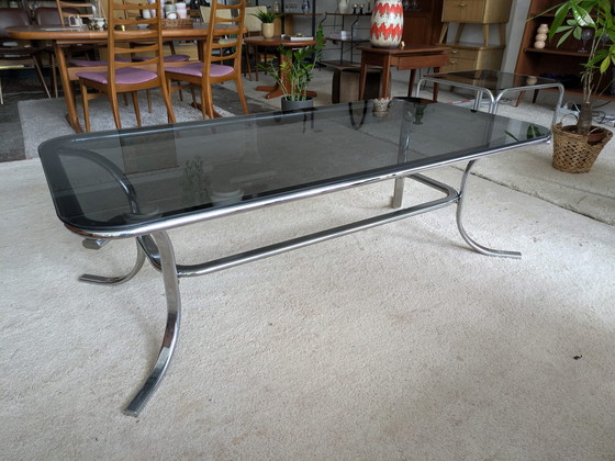 Image 1 of Table basse en verre de l'ère spatiale