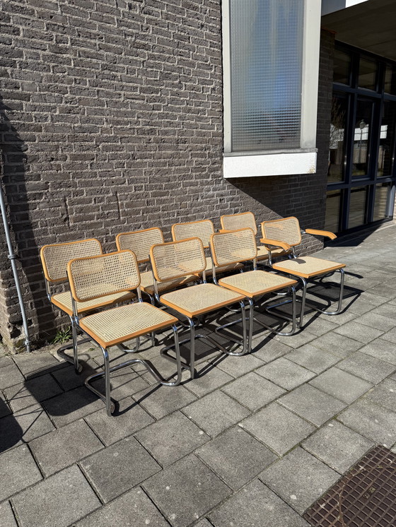 Image 1 of 8x vintage Cesca dining chair, Marcel Breuer '70