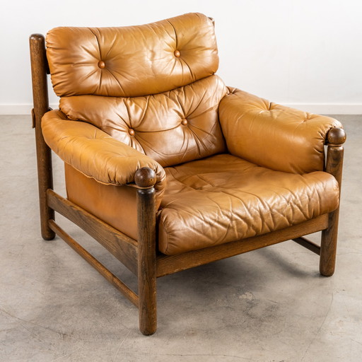 Leather Lounge Chair From Göte Möbler