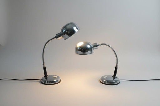 Pair of Space Age Desk  Italian Mid CenturyLamps