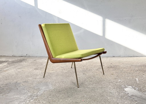 Sillón Boomerang de los años 60 diseñado por Peter Hvidt & Orla Mølgaard-Nielsen para France & Son, Dinamarca