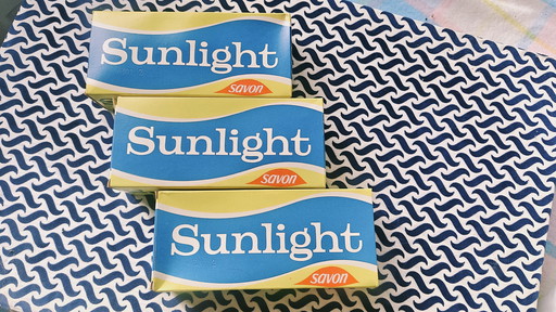 Jabón Sunlight con calidad de museo: Trío de cajas vintage intactas