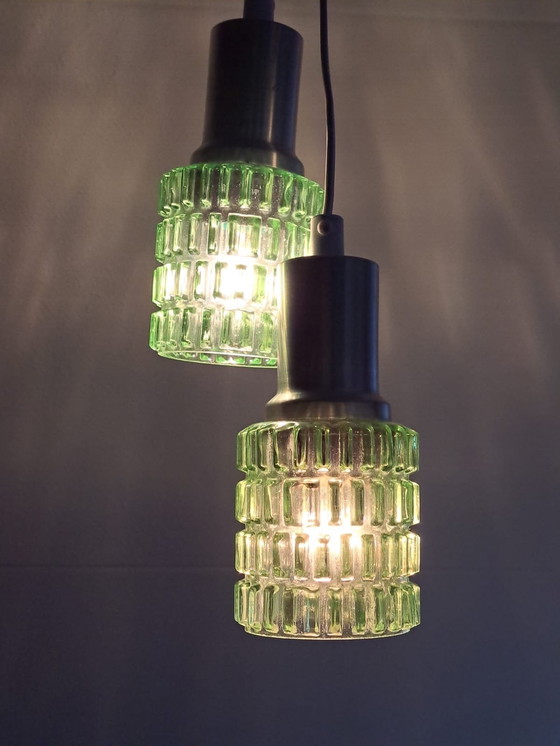 Image 1 of Lampade a sospensione vintage dell'era spaziale