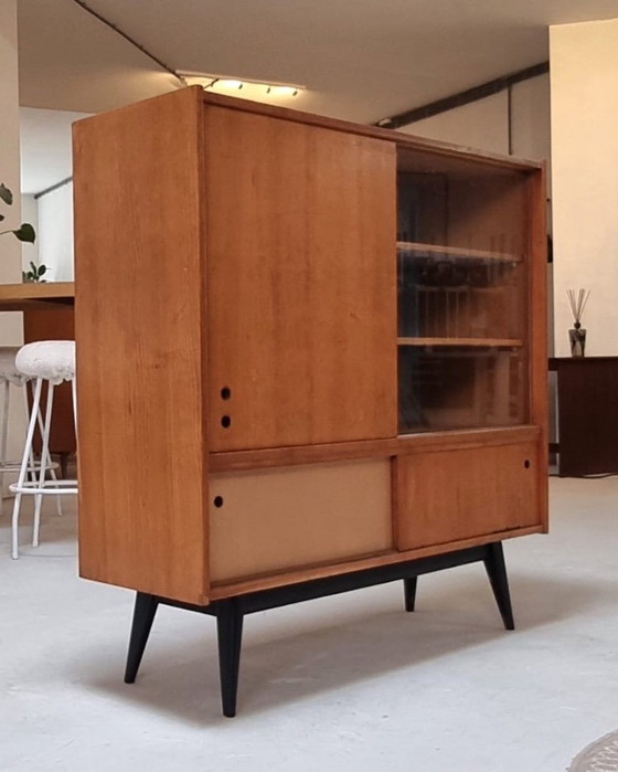 Image 1 of Mid-century display cabinet