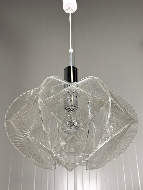 Suspension Swag de Paul Secon, Sompex années 1960, Plexiglas, Transparent (photo 5 sur 14)